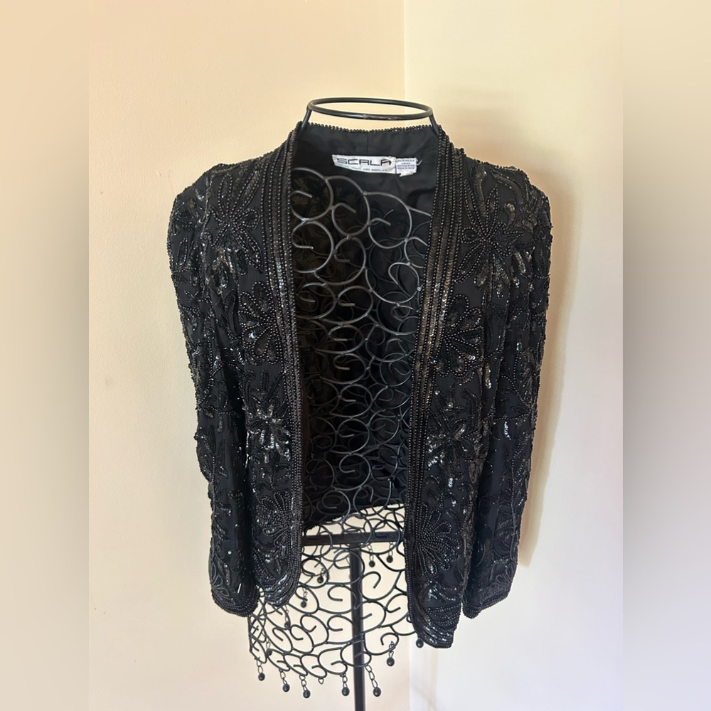 Vintage Scala Silk and Beaded Evening Jacket. Size PS. $ Perfect condition!